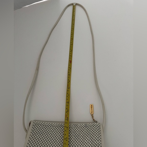 Whiting & Davis Vintage Cream Mesh Crossbody / Clutch purse - Picture 12 of 15